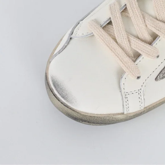 Golden Goose Cream and Silver Sneakers - Picture 4 of 9